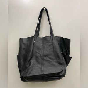 Vintage 2000’s American Eagle Black Leather Tote Bag
